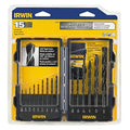 IRWIN Tools Black Oxide Drill Bit Set, 15-Piece (314015) - size: 15pc Set, style: Black Oxide