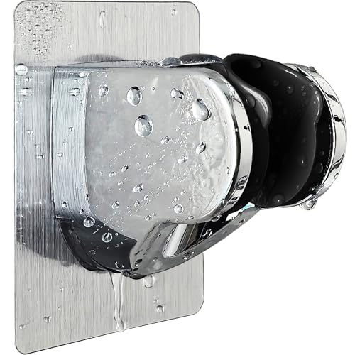 Shower Head Holder, Handheld Showerhead Holder, Wall Shower Bracket - style: Silver - 1 PACK