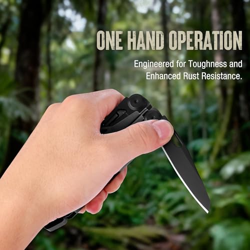 MOSSY OAK 27-in-1 CNC-Machined Multitool Pliers, Self-Locking - color: Black
