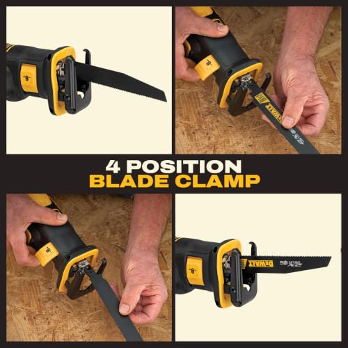 DEWALT 20V MAX XR Reciprocating Saw Cordless, Brushless, Compact,Variable Speed, Pivoting Head, LED Light, Tool Only (DCS367B)