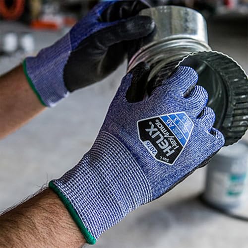 HexArmor Seamless A6-Level Cut-Resistant Durable Long Lasting Puncture Resistant Safety Gloves | Helix 2076 - size: Medium (Pack of 1)