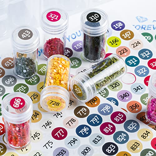 Foreveryoung 2-Pack Diamond Art Storage Containers, 120-Grid Bead Organizer - size: 2 Packs (120 Jars)