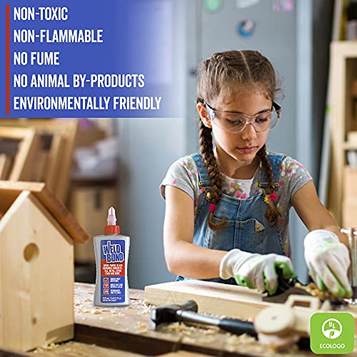 Weldbond Glue - Bonds Most Anything! 3L /101 oz Non-Toxic Adhesive Glue For Wood Tile Glass Craft Foam Fabric Stone Cement & Concrete & Any Other Porous Surfaces. No Fume Non-Flammable PVA Glue Gallon - size: 101.4 fl. oz.