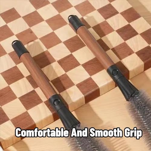 2-in-1 Detachable Blender Cleaning Brush for Vitamix & Ninja, Dual-Head Bottle Brush for Juicer, Cup Lid, Meat Grinder & Kitchen Appliances, Long-Handled Food-Grade Bristles for Deep Crevice Clean