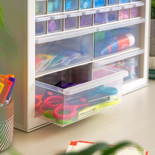 IRIS USA 36-Drawer Storage Cabinet, Bead Craft Supplies, Made in USA, White - color: White, size: 36 Drawer