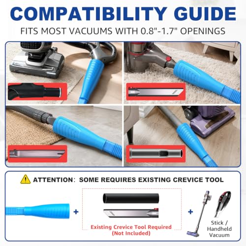 Sealegend Dryer Vent Cleaner Kit with Vacuum Hose Attachment & Brush Blue - color: Blue