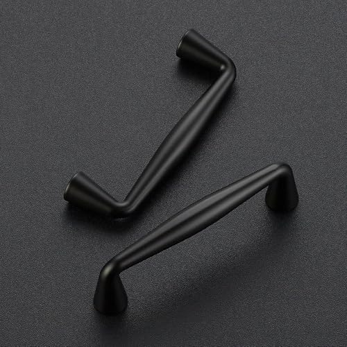 Ravinte Matte Black Cabinet Handles Solid Handles,3 Inch,10 Pack - color: Matte Black, size: 3 Inches Hole Center