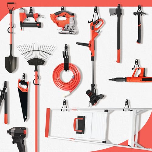 18 Pack Garage Hooks Heavy Duty - Anti-Slip Coating - color: Black, size: 18pack