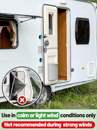 Acostop RV Magnetic Door Catch with Adhesives Screws, 1 Pack