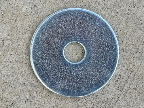 Sandbaggy 1/4” x 1-1/4” Galvanized Fender Washer (Zinc Plated) (1300, Silver, 1/4” x 1-1/4”)