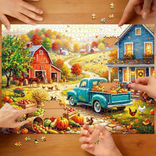 Golden Autumn Puzzles for Adults 1000 Pieces - color: Golden Autumn