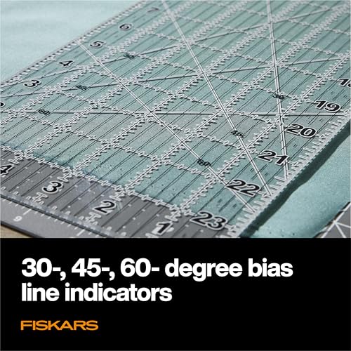 Fiskars 6" x 24" Sewing & Quilting Ruler with Gridlines, Clear/Black - size: 6" x 24"
