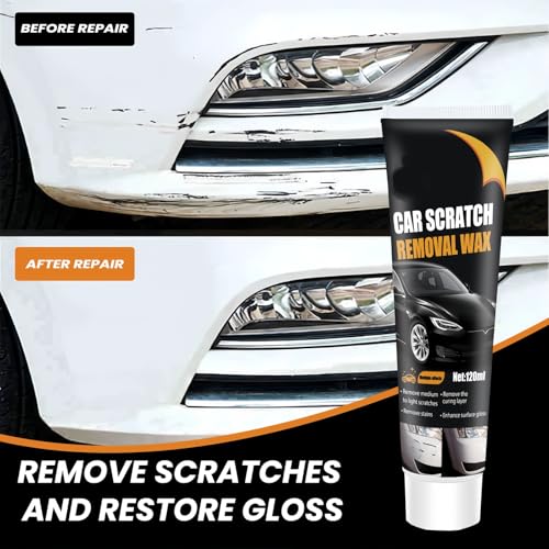 2026 New Car Scratch Removal Wax, Scratch Remover for Vehicles, Upgrade Car Scratch Remover for Deep Scratches, Car Polishing Wax Scratchs Remover Cars Paint Scratchs Repair Kit Wipe Sponge