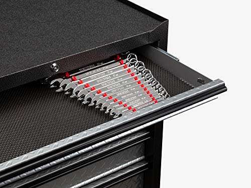TEKTON 15-Tool Combination Wrench Organizer Rack (Red) | ORG29215 | Made in USA - color: Red, size: 15-Tool