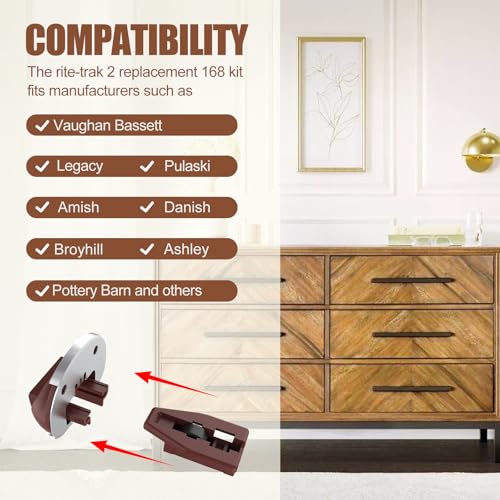 Upgrade Drawer Slides for kenlin Rite-Trak II Replacement,10 Pack - style: Upgraded Drawer Slides 10 Pack