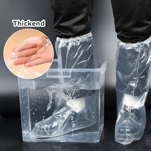 8 Pairs Waterproof Shoe Covers for Rain Disposable Rain Boot Covers