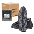 ProtectX Premium Disposable Shoe Covers, Extra Large 1000-pack (500 pairs), Slip Resistant, Durable Non-Woven Polypropylene Fabric for Booties, Fits Up to 14 US Men and all US Women Size, Black - size: Black PP X-Large 1000PK