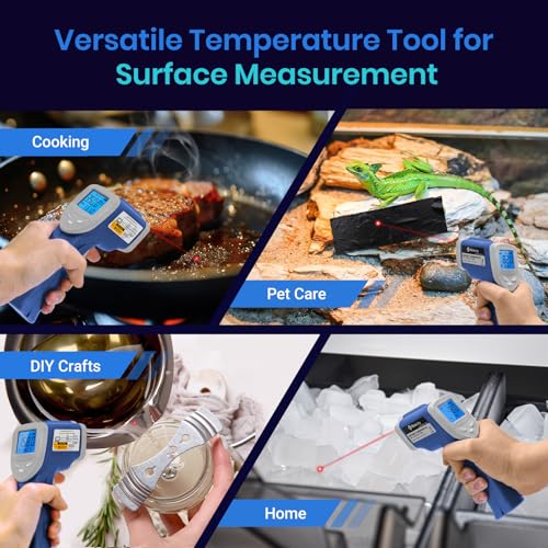 Etekcity Infrared Thermometer Laser Temperature Gun, -58°F~1130°F, Blue - color: Blue, style: Advanced
