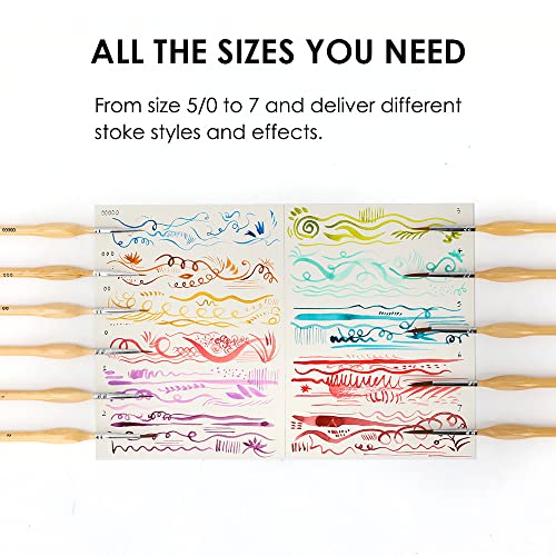 Grabie 11 Pcs Miniature Paint Brushes for Fine Detail Painting