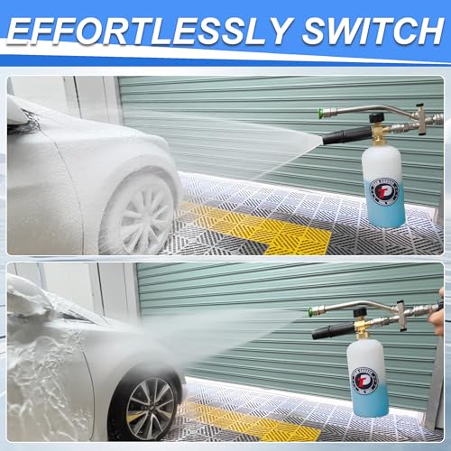 Tool Daily Foam Cannon with Dual Connector Accessory, 1/4" Quick Connect - style: Foam Cannon with Dual Connector