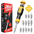 SHARDEN Multi ScrewDriver Set 26 in 1 All in One Adjustable Screw Driver - color: Yellow, size: Extendable-NonRatchet