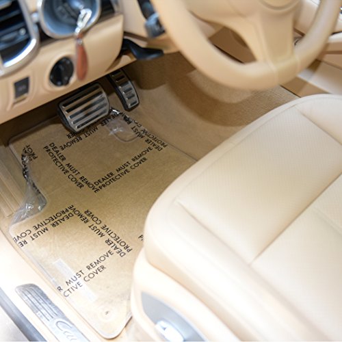 CARCAREZ Auto Adhesive Floor Mat, 4 mil Car Carpet Protector Film | 100 Mats Per Roll | 24" Wide, 200' Long - size: 200 ft