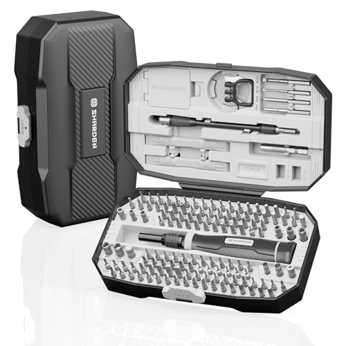 SHARDEN 153 in 1 Precision Screwdriver Set for Electronic Repair Grey | Magnetic Small Screwdriver Set with Torx, Pentalobe, Triwing, Mini Repair Tool Kit for Computer, Laptop, PC, PS5, Eyeglass - color: 153 in 1 Grey