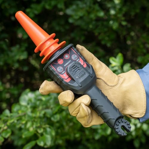 Klein Tools HVNCVT-1 Dual-Range Non-Contact High-Voltage Tester, Dual-Range, Audio/Visual Indicators, Water Resistant, with Case and Battery - style: Dual Range