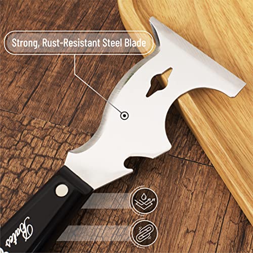 Bates- Paint Scraper, 10 in 1 Painters Tool, Scraper for Wood - color: Black, size: 1 Pack