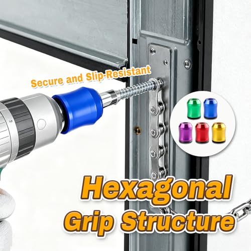 5PCS Strong Magnetic Screw Rings ，3PCS Magnetic Screwdriver，Removable Magnetic Screwdriver Drill Bit Holder for Hex Screwdrivers and Electrician Impact Drills Power, DIY Tool Accessories - color: 5pcs Strong Magnetic Screw Rings ，3pcs Magnetic Screwdriver