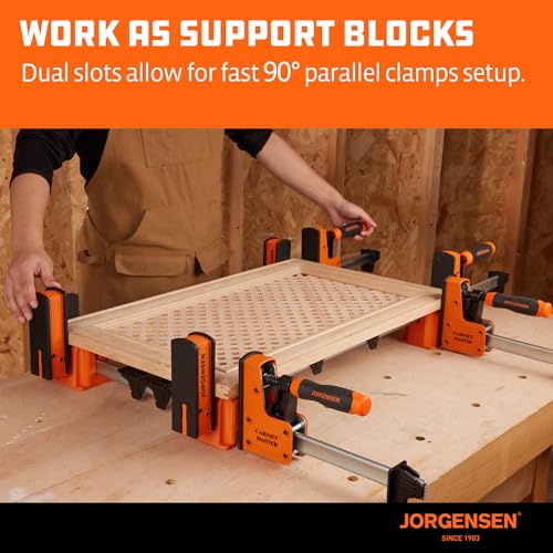 Jorgensen 3-in-1 Support Block, Cabinet Master Parallel Clamp Accessory