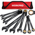 WORKPRO 9-Piece Anti-Slip Ratcheting Combination Wrench Set, SAE 1/4"-3/4" - style: SAE