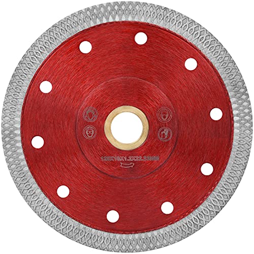 5" 125mm Super Thin Diamond Ceramic Saw Blade Porcelain Cutting Blade for Cutting Ceramic Or Porcelain Tile - size: 5"-Red