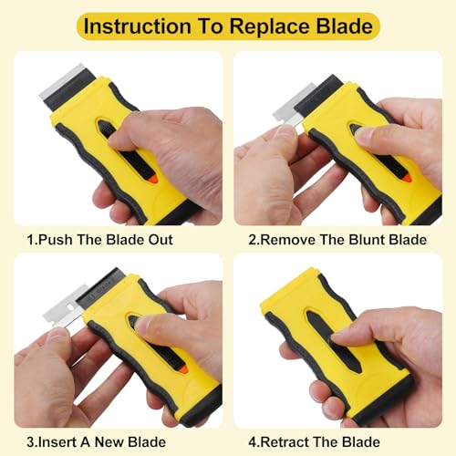 Oven Razor Blade Scraper Tool For Glass Stove Top Scraper Tool