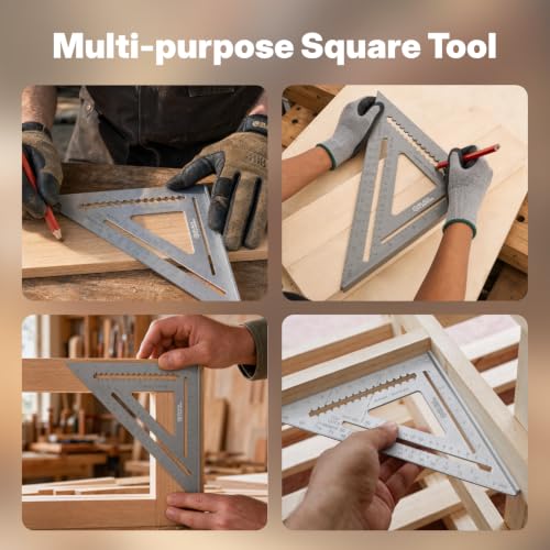 BLACK CANYON 7 Inch Rafter Angle Square, Aluminum - size: 7"