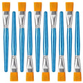 10 Pcs Flat Paint Brushes,1 Inch Craft Paint Brushes, Large Acrylic Paint Brush for Watercolor, Oil Painting, Acrylic,Big Paint Brush for Oil Paint and Body Painting Crafts, Rock Painting - color: 10 Pcs