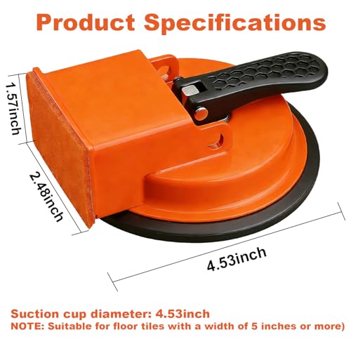 Floor Gap Fixer Tool, Heavy Duty Laminate Flooring Repair Tool with Enhanced Vacuum Suction Cup, Professional Plank Puller for Smooth Surface Wood Tile Hardwood Floor Gaps