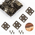 Mini Hinges, 13 x 12 mm, Antique Bronze, 30 Pcs - color: Bronze(30pcs), size: 13 x 12mm