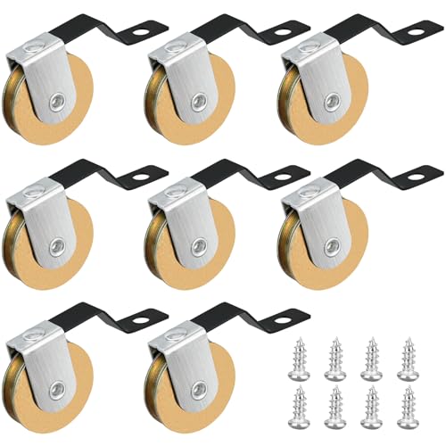8 Pack Sliding Screen Door Rollers for Academy Doors, Smooth & Quiet, 1" Concaved Steel Ball Bearing, Rollers with Replaces B 638, B 687, B 639 and B 756 Used on Both Top and Bottom, 8Pack - color: B638 8pc