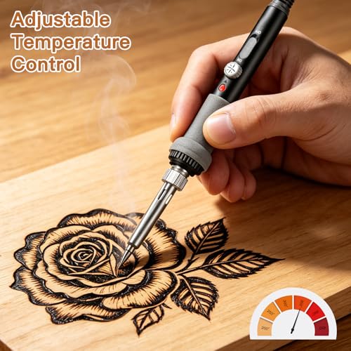 Wood Burning Kit - All-in-One Wood Burning Tool Pen Wood Burner Kit
