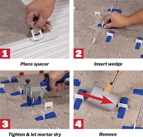BARWALT PLS Tile Leveling Wedges, Tile Leveling System - size: MultiSize Wedge
