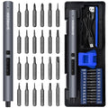 SHARDEN 29 IN 1 Mini Electric Screwdriver,Small Electric Screw Driver(Blue) - color: Blue