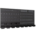 INCLY 158PCS Black Metal Pegboard Wall Organizer 48x24 Inch - color: Black, size: 48x24 Inch