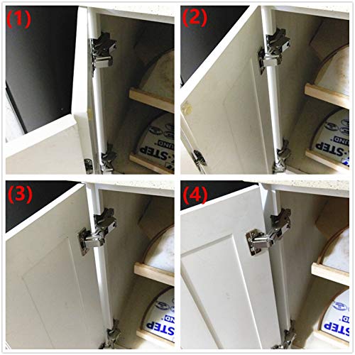165 Degree Soft Close Cabinet Hinge, Single Pack Lazy Susan Corner Cabinet Hinge for Cabinet Frame to Door Connection, Kitchen Cabinet Hardware - size: 165 degrees