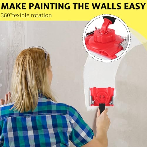 Paint Edger+ 2 Replace Pads -78" Adjustable Pole Ceiling & Corner Painting