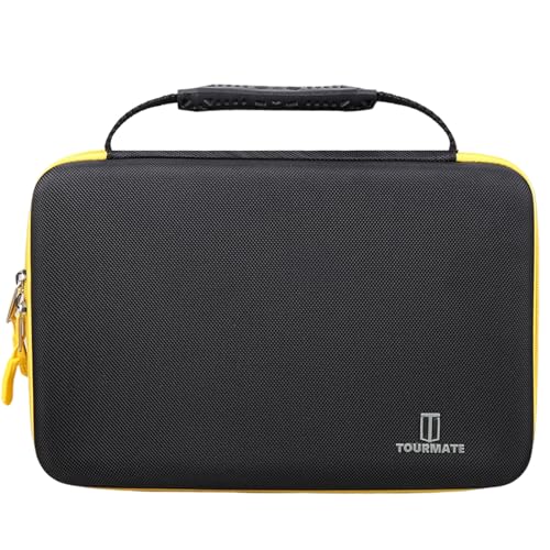 Tourmate Hard Storage Case for HURRICANE/MECHEER/WFOEJEJ/WORKPRO/Milwaukee Wood Chisel Set - Travel Box Suitable for 4/8 Piece&Complete Sets of Chisels(Box for Sale) (Black & Yellow, L (16 PCS)) - size: L (16 PCS)
