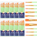 ESRICH 100PCS Paint Brushes, Paint Brush for Acrylic Painting - color: Green, size: 100