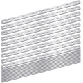 Zonon 15 Pcs 16 Inches Flat Straight Brace Brackets Adjustable 201 Stainless Steel Mending Plate 408mm/16 '' Length 16 Screw Hole Straight Bracket, 2.8 mm Thickness, Slot for 5/16" Screw (Silver) - color: Silver