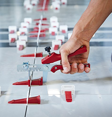 T-Lock Perfect Level Master - Professional Anti Lippage Tile Leveling System - 500 Tile Leveling Clips (1/32" (1mm)) - size: 1/32" (1mm)