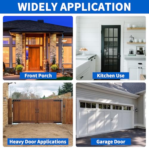 TamBee 6-1/2" Pulls Gate Handle Black Handle Metal Handle Gate Pull Handle Shed Door Handle Fence Gate Handles for Wooden Fences Outdoor & Kitchen Furniture Hardware 4PCS - size: 4 Pack 6-1/2 Inch Black